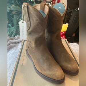 Tecovas Western Cowboy Boots The Knox in Sandstone Suede size men’s 9EE.